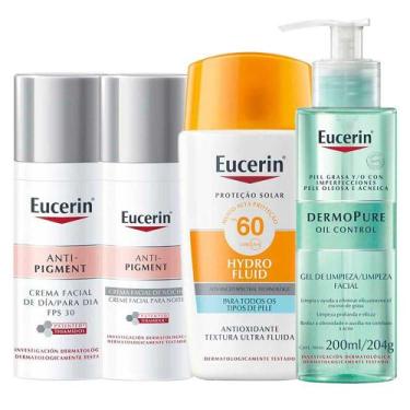 Imagem de Eucerin Kit - Gel de Limpeza + Creme Dia + Creme Noite + Protetor Sola
