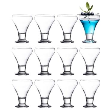 Imagem de Vikko Conjunto de 12 copos de coquetel transparentes de 170 g, copos de martini sem haste, copos elegantes para martini, vodka, coquetel