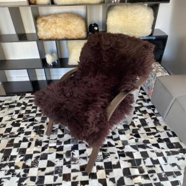 Imagem de Pelego Natural De Ovelha Carneiro GG Marrom