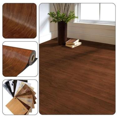 Imagem de Piso Vinil 0,7mm PVC em Manta Imita o Madeirado Rolo 1x16mt - Mob Core