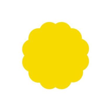 Imagem de Fundo para Docinhos Amarelo Chapado - 7cm - Curifest