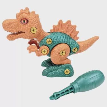 Imagem de Dinossauro De Montar Brinquedo Com Maleta E Chave Monte Dino - Paki . 
