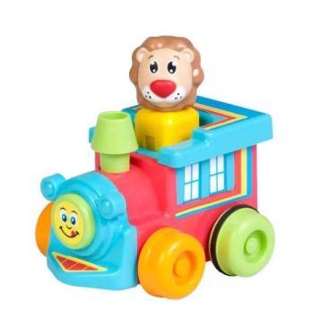 Imagem de Pega Bebê Veículos Trem de Fricção Sortidos - Maptoy