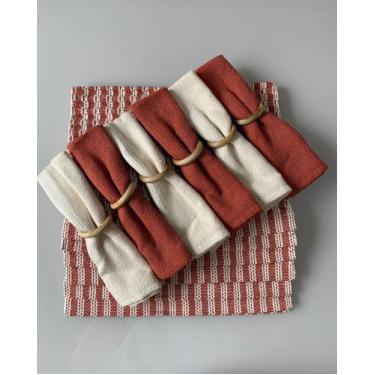 Imagem de Kit Jogo Americano 6 Lugares Diversas Cores Mesa Posta Premium 100% Al