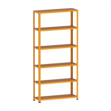 Imagem de Estante Montável de Aço Com 06 Prateleiras Sem Reforço Pandin 1,95 X 0