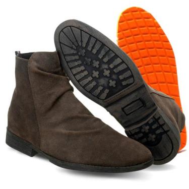 Imagem de Bota Masculina Shelby Casual Enrugada Couro Troy Botina Moderna - Atri