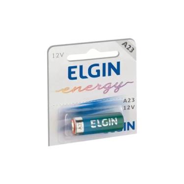 Imagem de Pilha Bateria A23 Alcalina Elgin Controle de Portão e Alarme