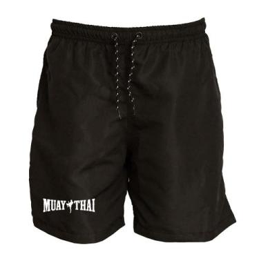 Imagem de Short Masculino Tactel Muay Thai Academia Conforto Treino - Ragor, GG,