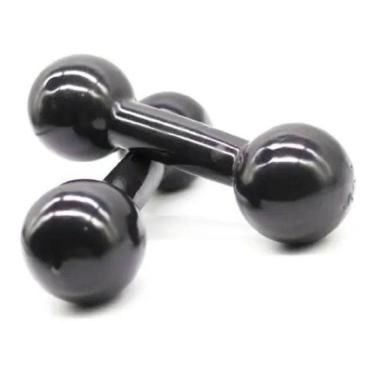 Imagem de Halter Emborrachado Par De 4 Kg Para Supino E Fortalecimento