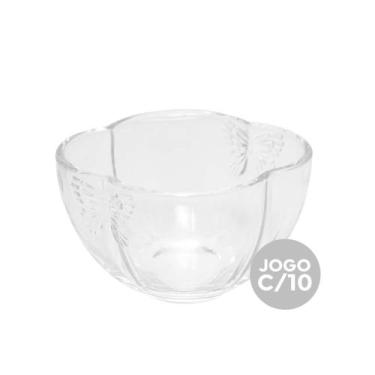 Imagem de Jogo c/ 10 Bowl de Vidro Borboleta Butterfly Cor Transparente Wolff 11