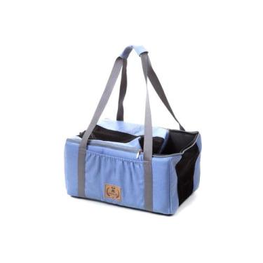 Imagem de Bolsa Índigo Blue para Cachorro e Gato Pet - Bichinho Chic, Cinza, G