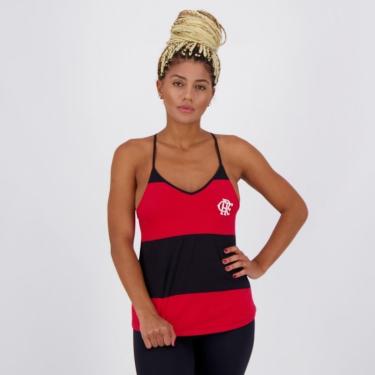 Imagem de Regata Flamengo Mass Feminina Preta e Vermelha-Feminino