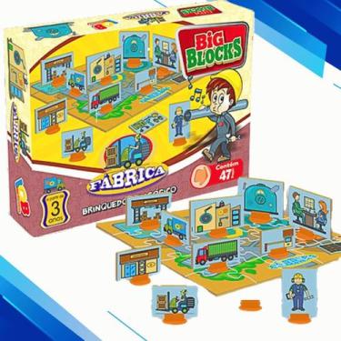 Imagem de ESCOLHA O SEU! Jogo Big Blocks Fazendinha, Aeroporto, Zoologico, Circo