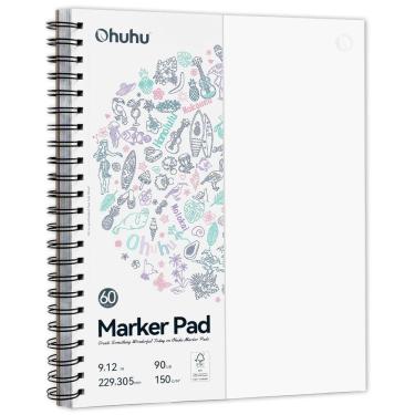 Imagem de Marker Pad Ohuhu Art Sketchbook 9x12 150gsm 60 folhas