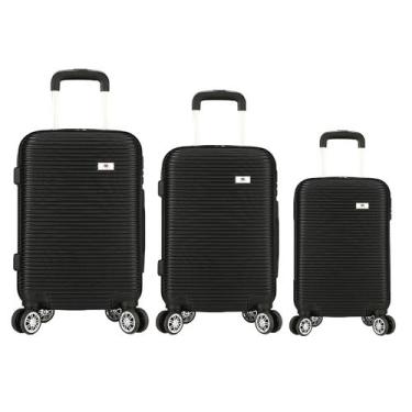 Imagem de Kit 3 Mala de Viagem Bordo Padrão ANAC P+, Média e Grande - Eagle, Pre