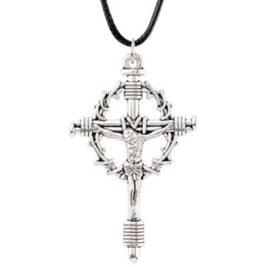 Imagem de Westmon Works Conjunto de colar com pingente de coroa de espinhos, pacote com 2, 30", Liga de zinco, cordão, Sem Pedra Preciosa