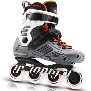 Imagem de JC JORDEN Patins em linha para mulheres e homens, patins de corrida de velocidade fitness com revestimento externo durável, adulto masculino feminino, lâminas profissionais para atividades ao ar livre