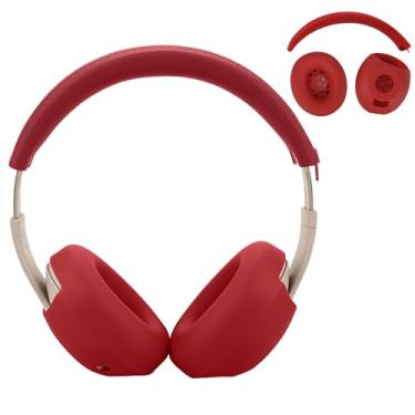 Imagem de Adhiper Capas de silicone para fones de ouvido sem fio Beats Studio Pro, capa de fone de ouvido Studio Pro atualizada, acessórios com cobertura total para fones de ouvido e capa de faixa de cabeça com