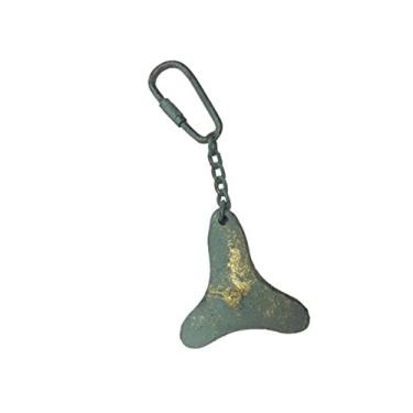 Imagem de Chaveiro de hélice de ferro fundido de bronze antigo, 12 cm - chaveiro antigo - moda temática náutica