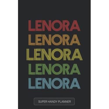 Imagem de Lenora: Lenora Name Custom Gift Planner Calendar Notebook Journal