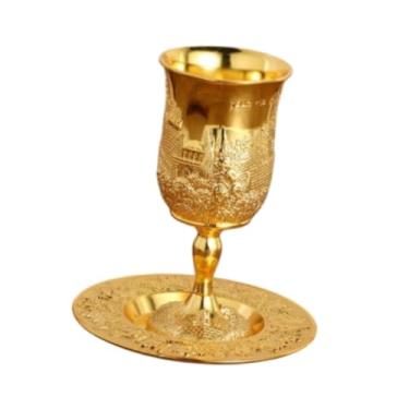 Imagem de Taça Elijah Taça com Pires com Pires Taça de Vinho Taça Taça para Casamento Shabat,