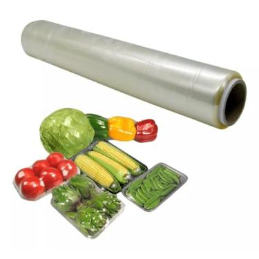 Imagem de Rolo Plástico Pvc Filme Para Embalar Alimentos 38cm X 300m
