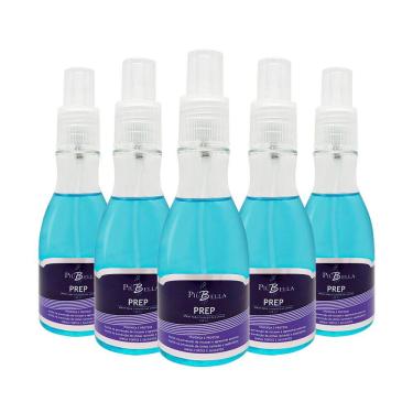 Imagem de Kit 5 Prep Piubella Higienizador Unhas Spray 120Ml Piu Bella