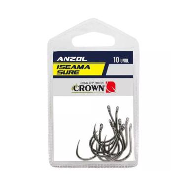 Imagem de Anzol Crown Iseama Sure Black Ideal Para Pesqueiros nº 20 - 10 Unidade
