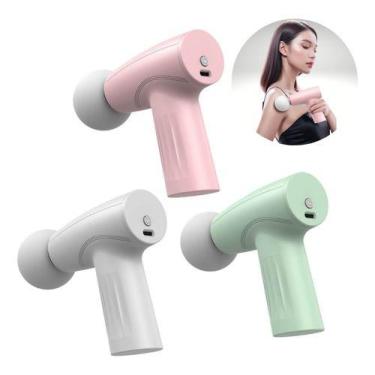 Imagem de Pistola Massageadora Elétrica Facial Corporal Fisioterapia - MB, Branc