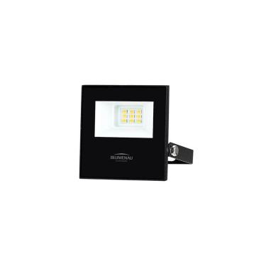 Imagem de Refletor Blumenau Led Play 10w Preto Bivolt 3000k Luz Amarela