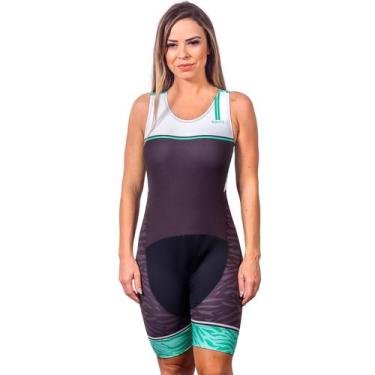 Imagem de Macaquinho sem mangas triathlon elite air proteção uv 50+ kauna, GG