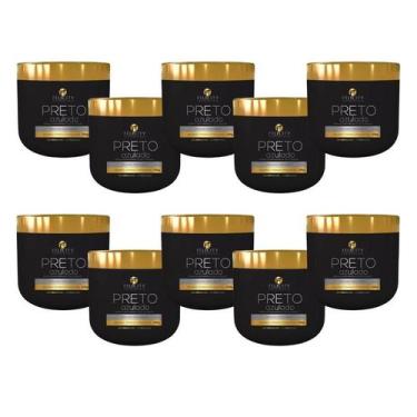 Imagem de Kit Com 10 Mascara Tonalizante Preto Azulado Felicity 500G - Felicity 