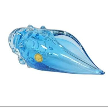 Imagem de Concha Cristal Murano Dell' uzzo Aqua Marine 10 cm - GNJ HOME DECOR