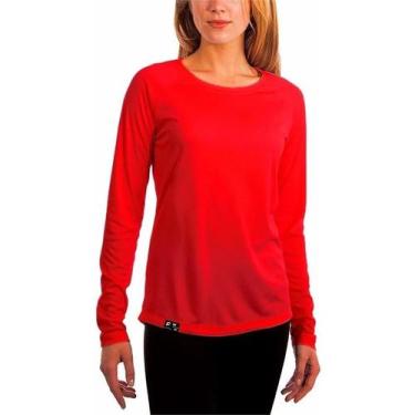 Imagem de Camiseta UV Protection Feminina UV50+ Tecido Ice Dry Fit Secagem Rápid