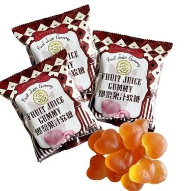 Imagem de Pêssego branco - balas gomosas aromatizadas com enchimento macio, Q - casca externa saltitante, rica em textura, intensamente pêssego. Escolha clássica para doces de casamento e presentes de festival.