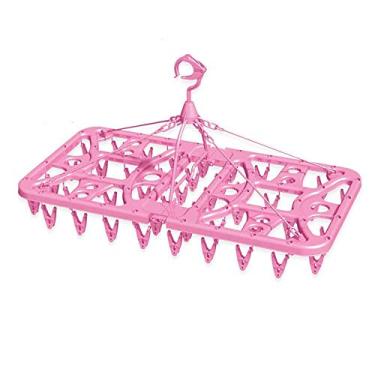 Imagem de Varal Roupas Íntimas 48 Prendedores Dobrável