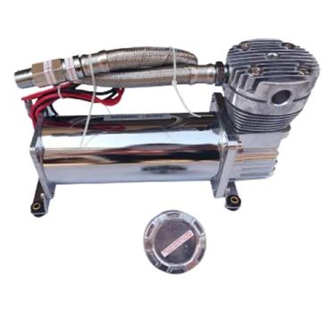 Imagem de Bomba de ar portátil para carro 12V/24V Bomba de ar modificada para carro Compressor de ar Sistema de suspensão modificado com tanque de ar(2PCS)