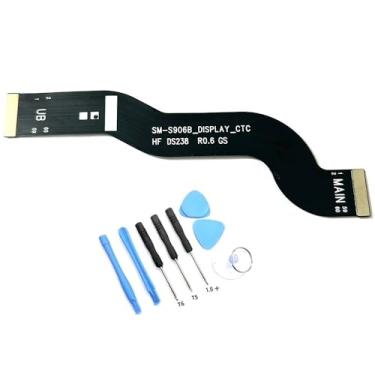 Imagem de Tela de exibição da placa principal, conector LCD, cabo flexível de substituição para Samsung Galaxy S22+ S22 Plus 5G S906 UB cabo flexível principal, com kit de ferramentas