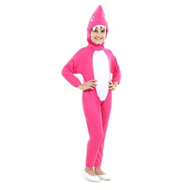 Imagem de Fantasia Tubarão Rosa Infantil 933412-P, Sulamericana Fantasias