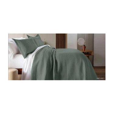 Imagem de Cobre Leito Colcha BELTON  Porta Travesseiro 300 Fios Dupla Face Decor