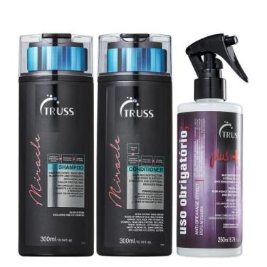 Imagem de Truss Miracle Kit Shampoo Condicionador e Uso Obrigatório Plus+ Recons