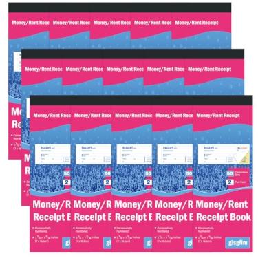 Imagem de gisgfim Livro de recibos de dinheiro e aluguel de 15 blocos com 2 partes de dinheiro sem carbono fatura comercial aluguel de dinheiro pequeno livro de recibos de dinheiro para pequenas empresas 2-3/4