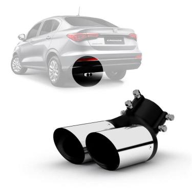 Imagem de Ponteira Esportiva Para Escapamento Fiat Cronos Aço Inox