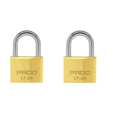Imagem de Kit 2 Unidades Cadeado Latão 50mm Pado Segredos Diferentes