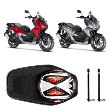 Imagem de Forração Honda ADV 160 Baú Forro Preto Scooter + 2 Antena - Jaspe Atel