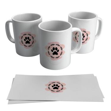 Imagem de Caneca Pata Cachorro Pet Cão Veterinária 325ml