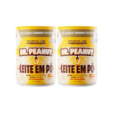 Imagem de Kit 2x Pasta de Amendoim DR. Peanut 250g Sabores (250g, Leite em Pó)