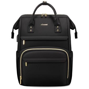 Imagem de Mochila para laptop LOVEVOOK para mulheres de 45 cm à prova d`água com porta USB