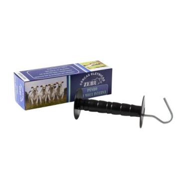 Imagem de Punho Isolador Com Mola Interna Para Porteira de Cerca Elétrica Zebu