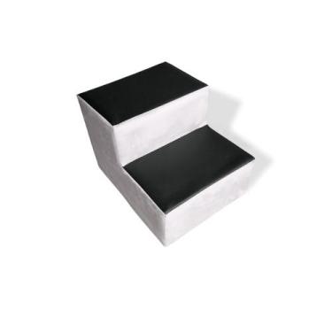 Imagem de Escada com Degraus para Estética - In9 Decor, Veludo Bege - In9 Decor